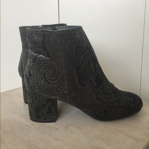 Velvet Ankle Boots